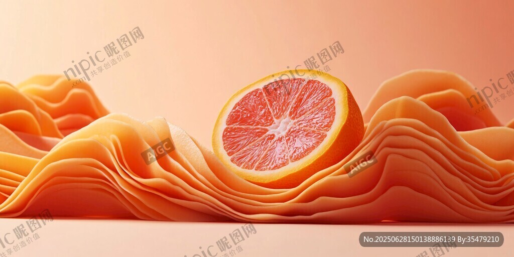 橙瓣波浪造型的視覺盛宴