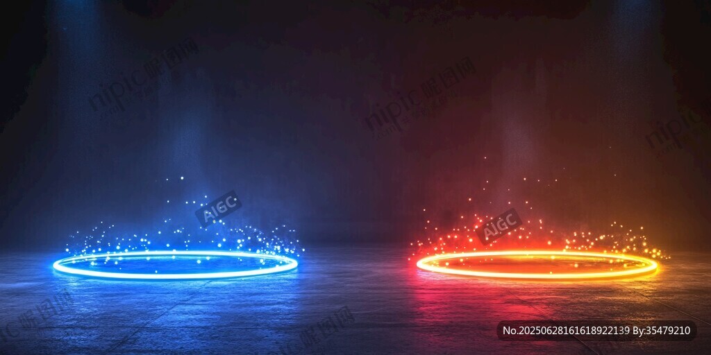 雙環(huán)炫彩光影特效場(chǎng)景
