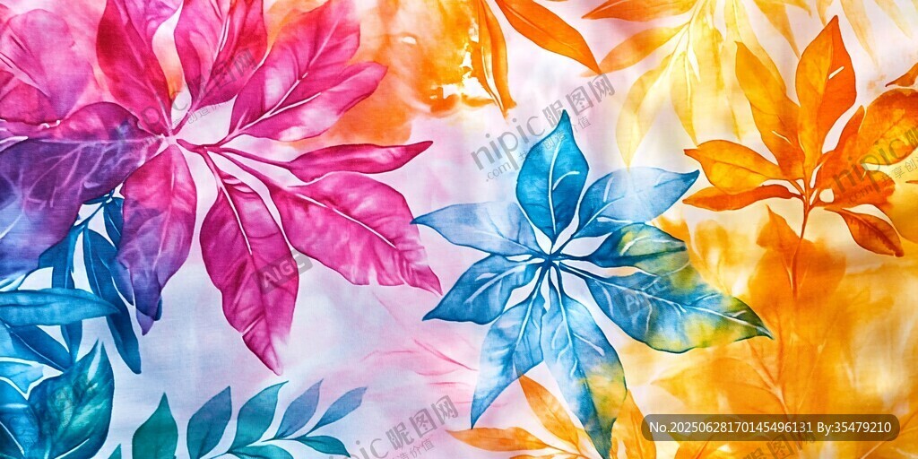 多彩水彩風(fēng)花卉圖案背景