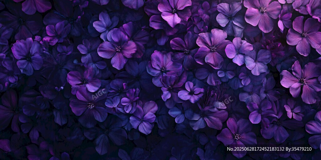 夢幻紫花背景圖