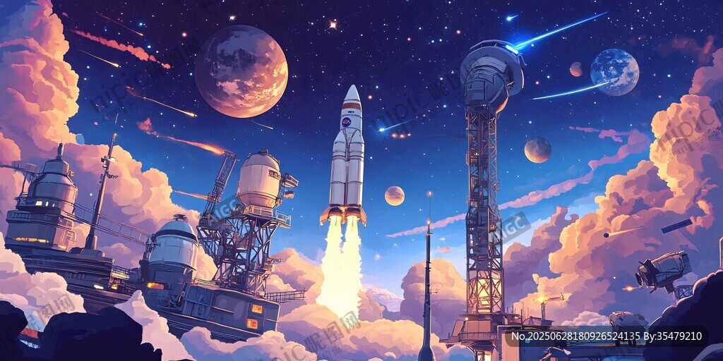 夢幻星際航天基地場景