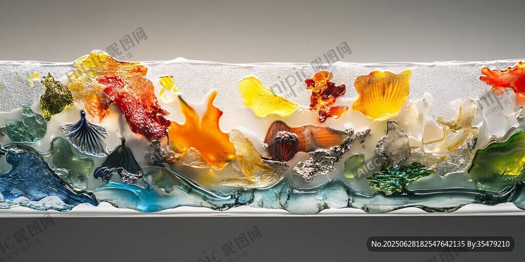 琉璃金魚藝術擺件