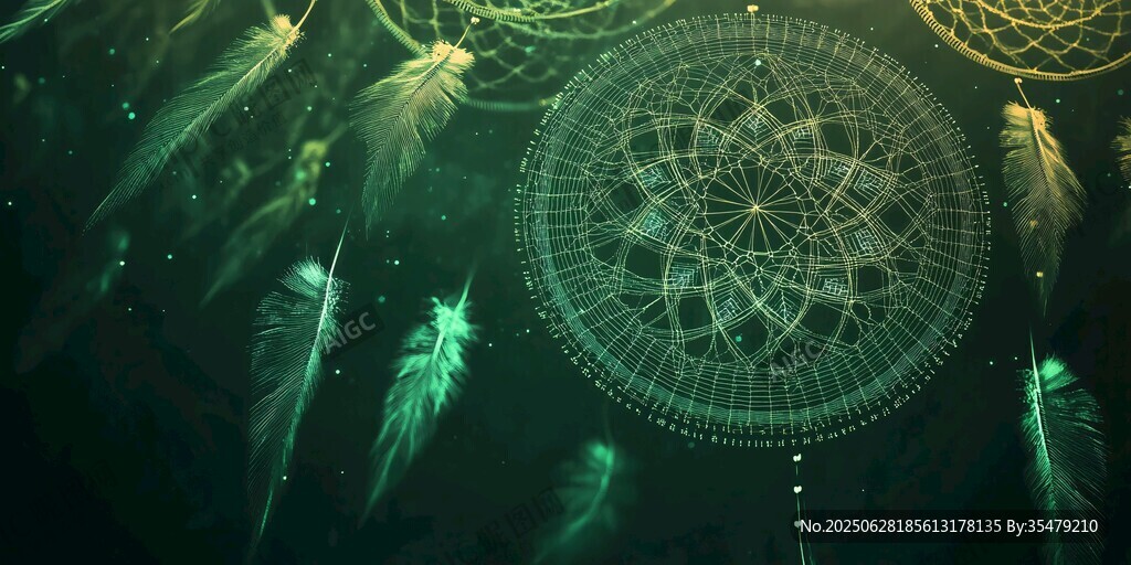 夢幻捕夢網與飄逸羽毛