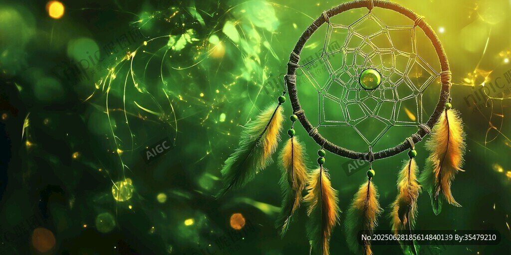 夢幻捕夢網(wǎng) 綠光森林氛圍