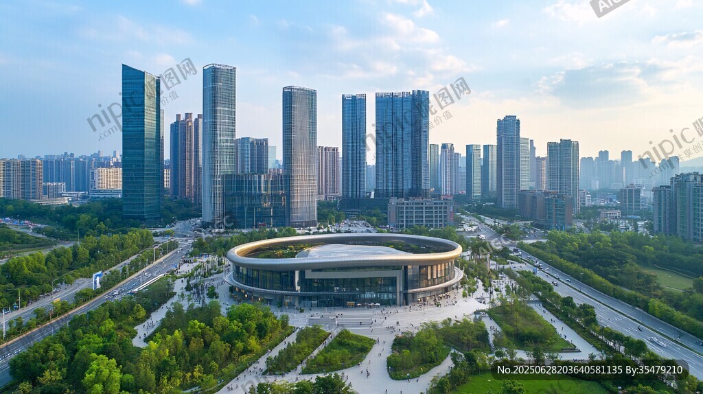 城市天際線與現(xiàn)代建筑景觀