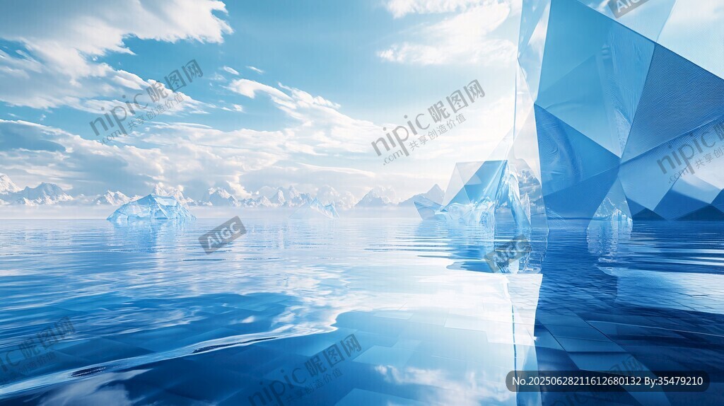 夢幻冰海景觀 純凈之境