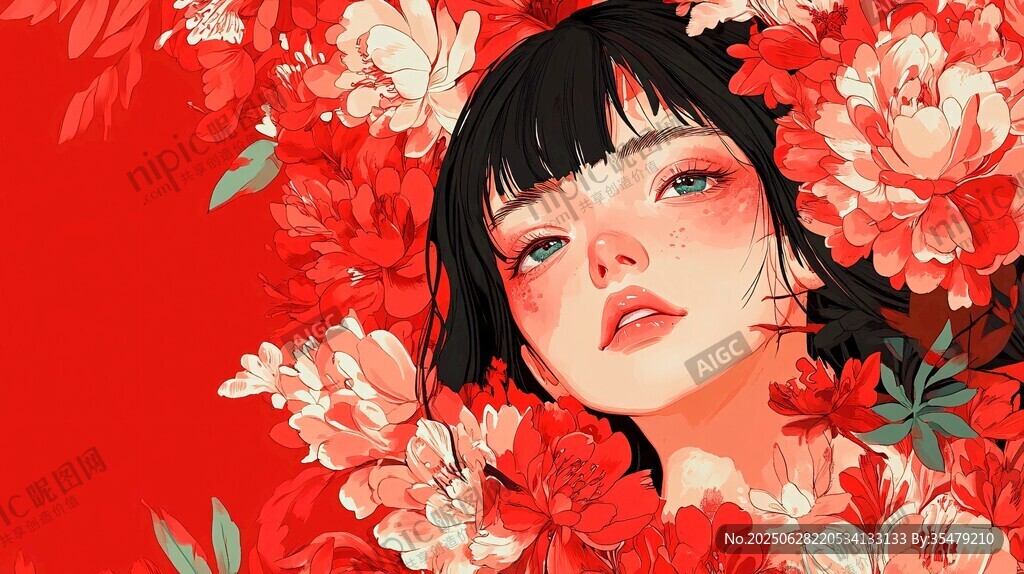 花中少女的浪漫夢幻時刻