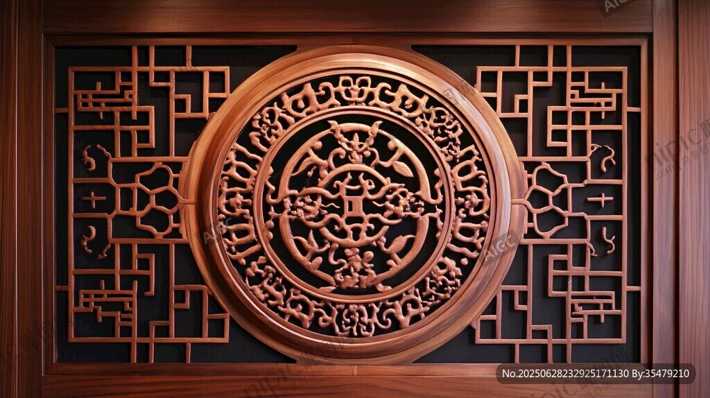 中式木雕窗欞 古典雅致