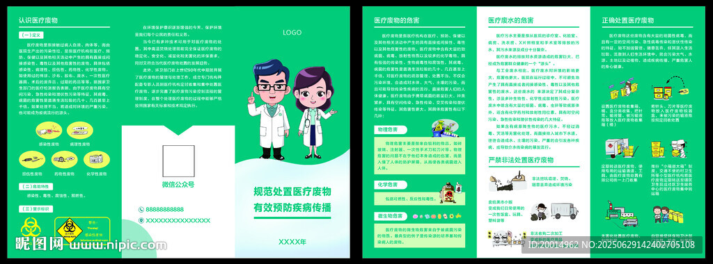 醫(yī)療廢物 三折頁