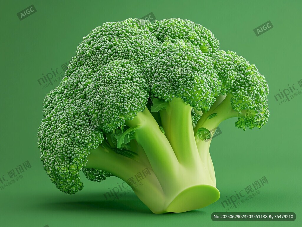 鮮綠西蘭花特寫