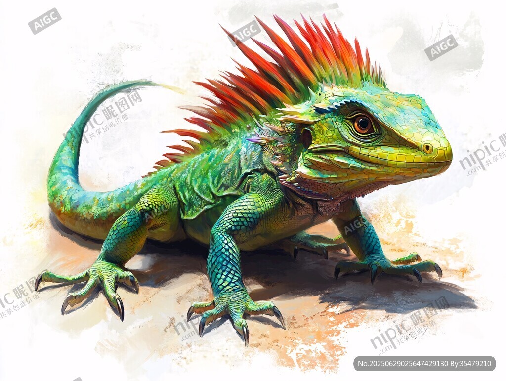 多彩鬣蜥 驚艷奇幻生物