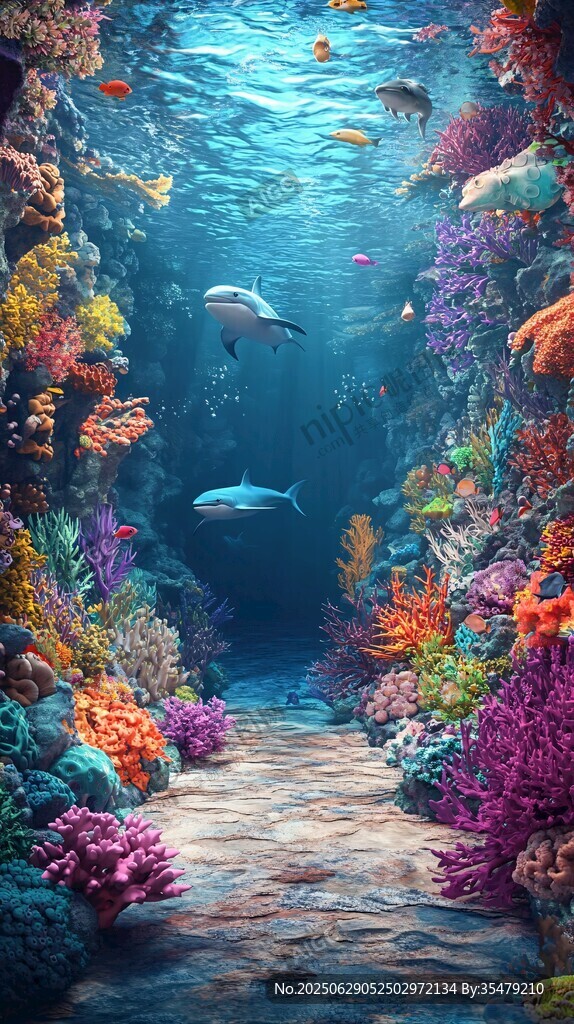 海底奇幻珊瑚與魚(yú)的世界