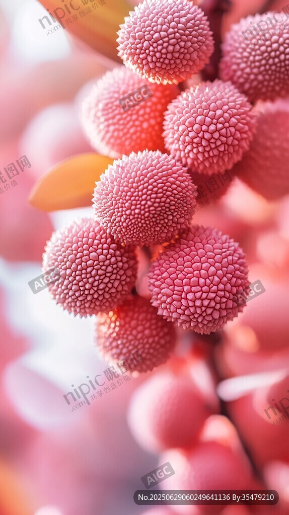鮮嫩多汁的誘人紅楊梅