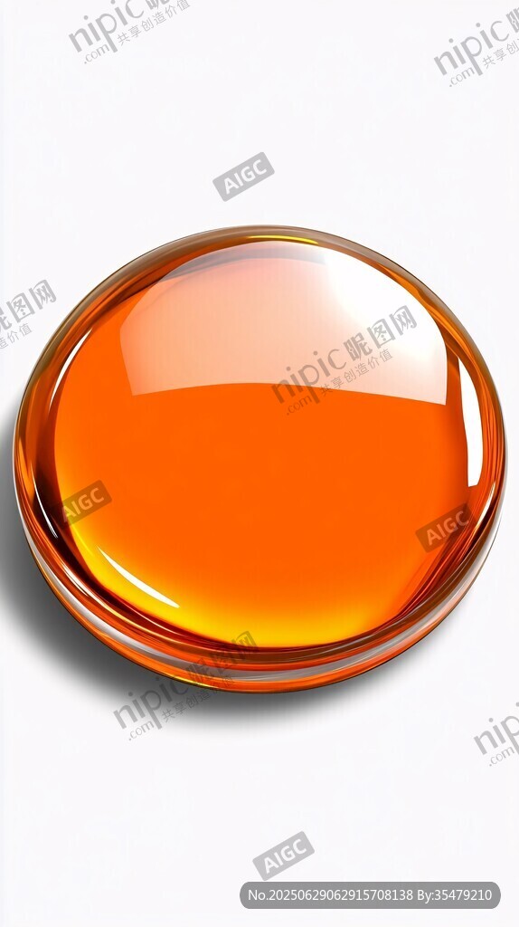 橙色圓形玻璃質(zhì)感圖標(biāo)