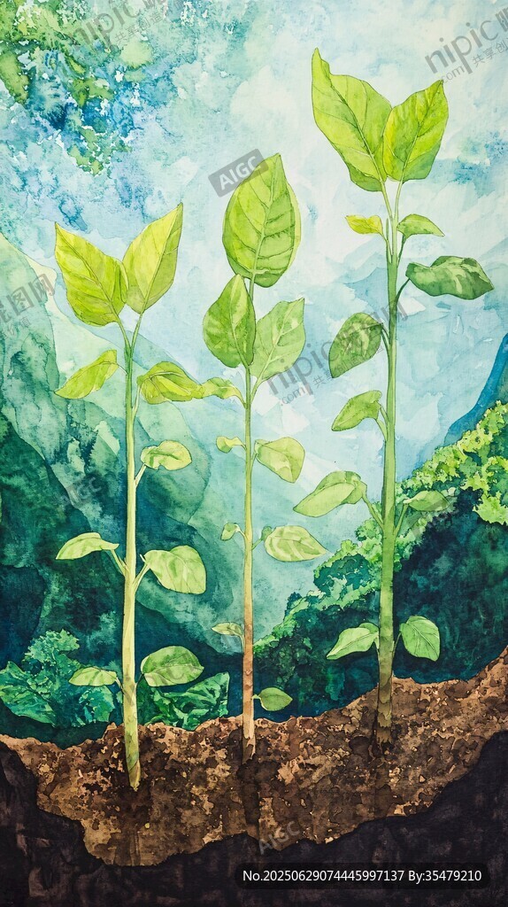新生綠植 展現自然生命力