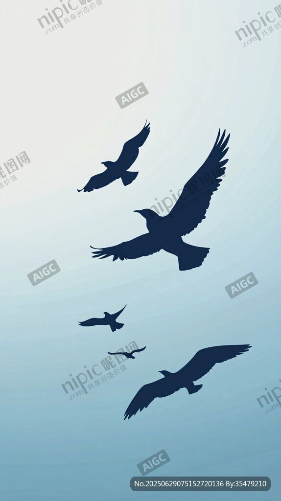飛鳥(niǎo)翱翔于天際