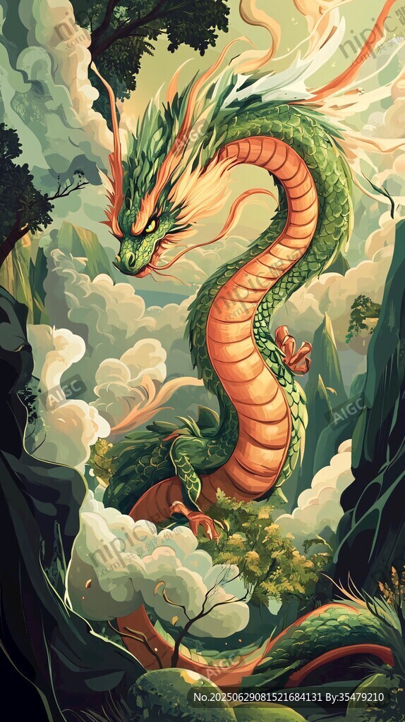 云霧間的東方神龍