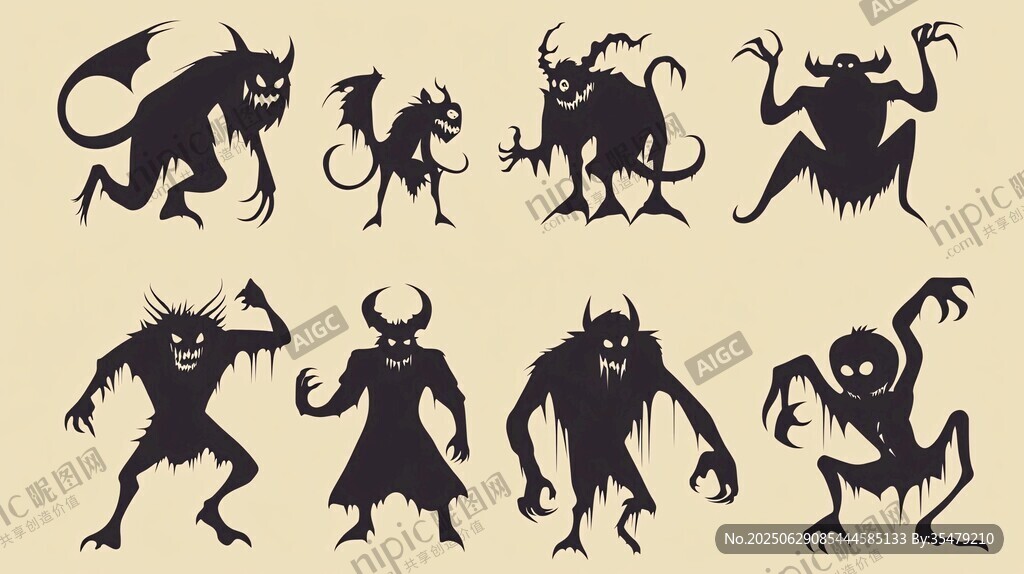 惡魔剪影集合