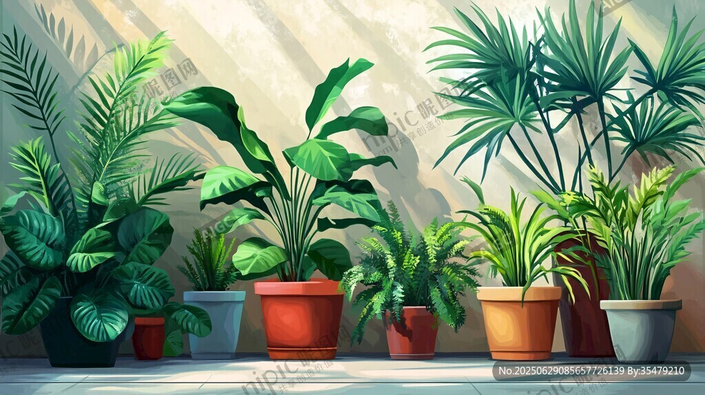 室內綠植盆栽景致