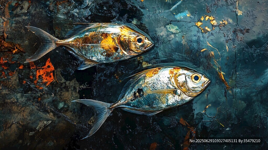 雙銀魚的奇幻水下世界