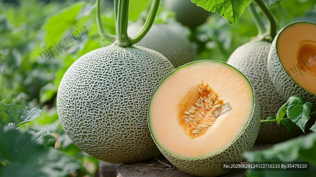 新鮮網(wǎng)紋蜜瓜 香甜多汁