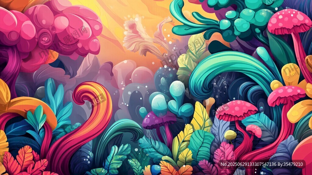 夢幻多彩海底植物世界