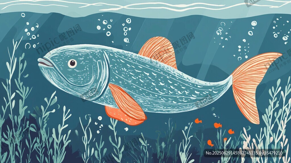 暢游海底的多彩大魚