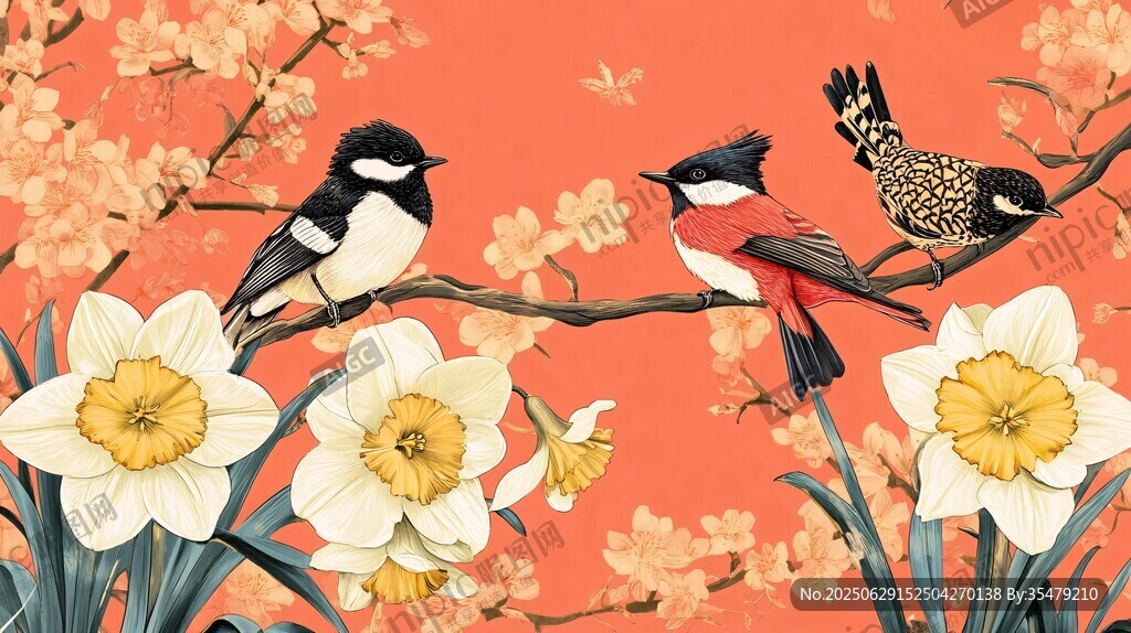 春日花鳥圖