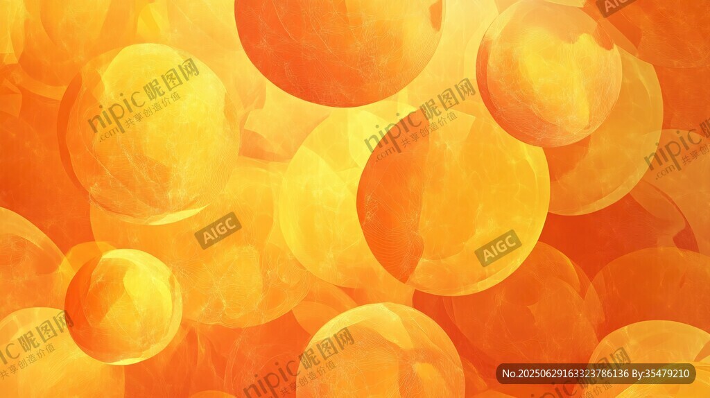 暖橙色光斑夢幻背景圖