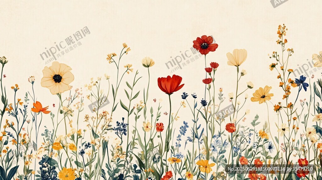 爛漫野花圖