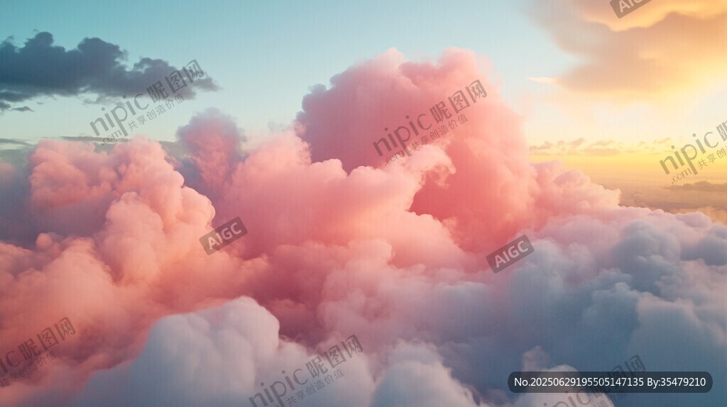 夢(mèng)幻云端的絢爛霞光