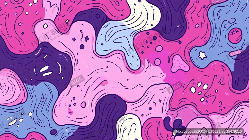 夢幻流體漸變抽象圖案