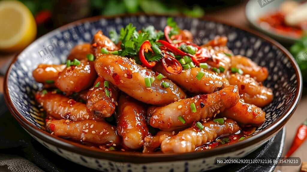 香辣鳳爪誘人美食