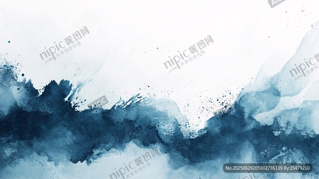 水墨風(fēng)格抽象山水背景圖