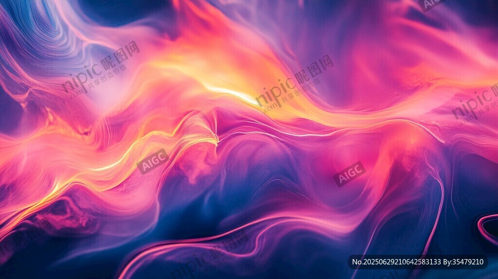 夢幻炫彩流體背景圖案