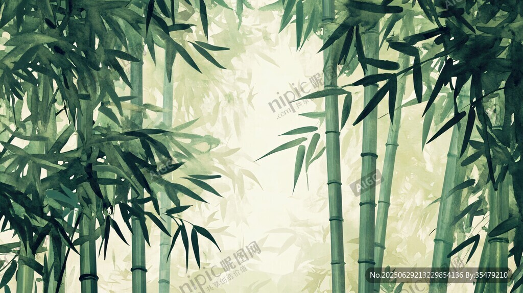翠綠竹林間 清幽自然景