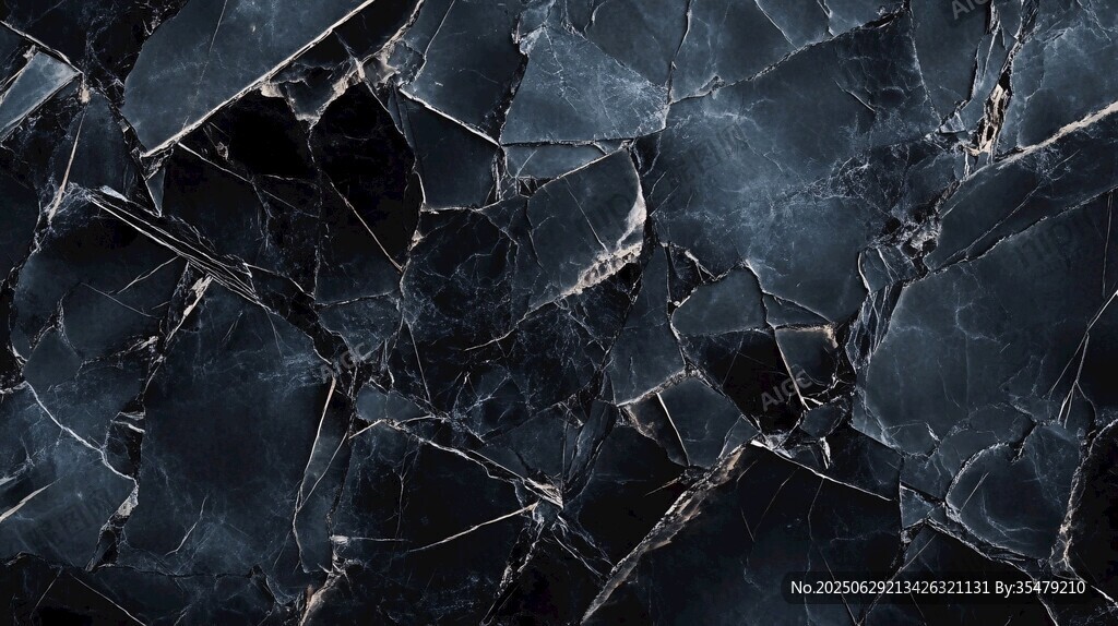 深邃黑大理石纹理背景 深邃黑大理石纹理背景