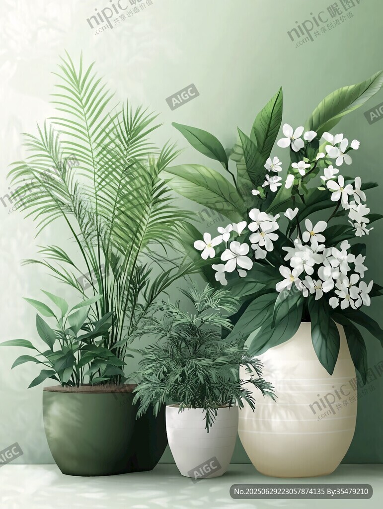 室內(nèi)綠植組合 清新自然風(fēng)