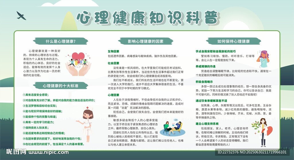 心理健康知識(shí)科普海報(bào)