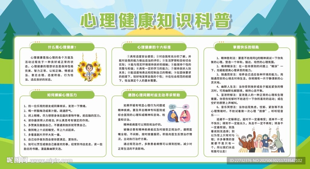 心理健康知識(shí)科普海報(bào)