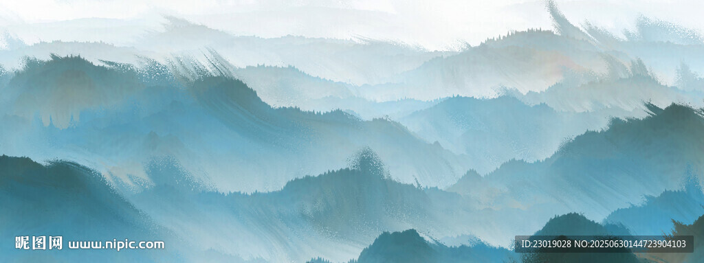 水墨山水意境圖