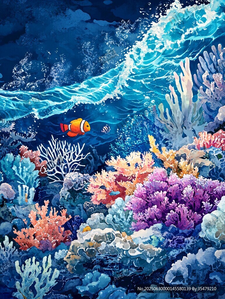 夢(mèng)幻海底世界的繽紛珊瑚