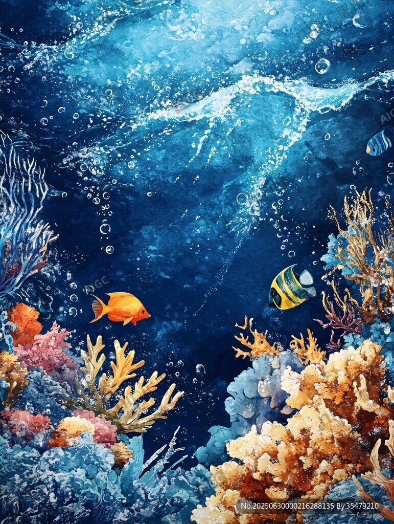 夢幻海底世界的多彩景象