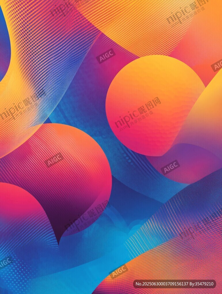 炫彩漸變幾何抽象藝術背景
