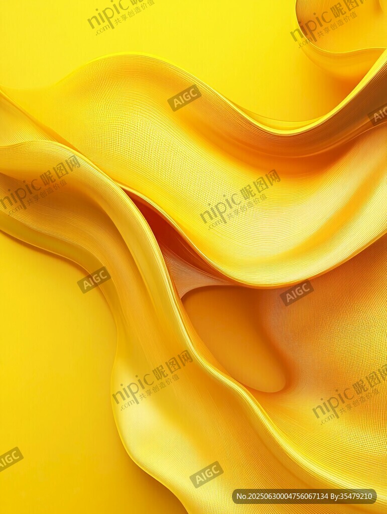 金黃綢緞質(zhì)感流動(dòng)畫(huà)面