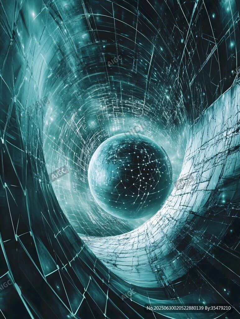 科幻宇宙漩渦空間景象