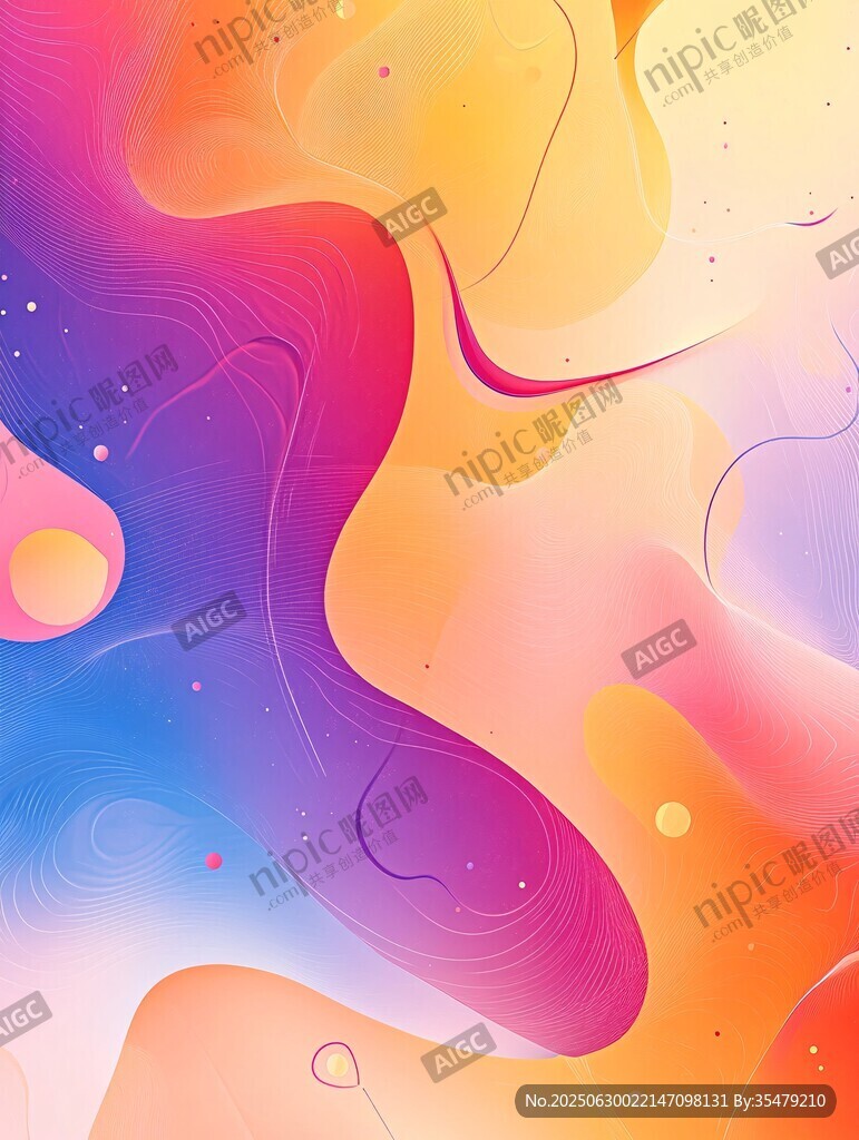 夢幻流體漸變抽象背景圖
