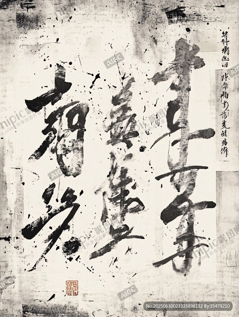 水墨書法藝術作品展示