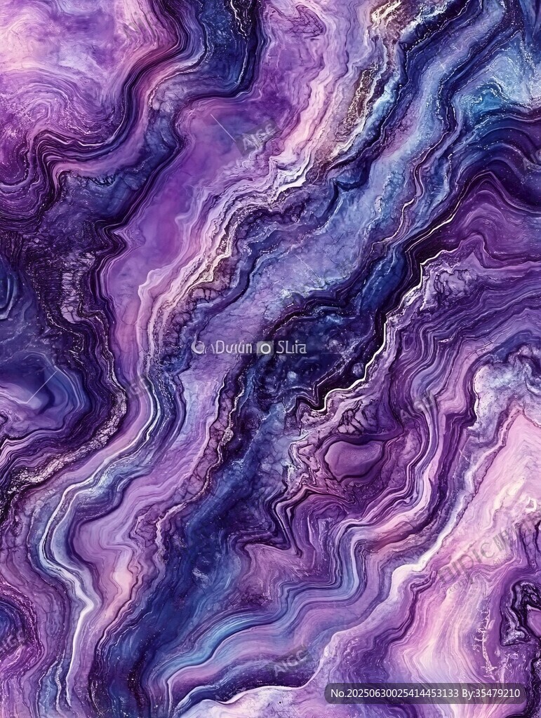 夢幻紫藍流體紋理圖案