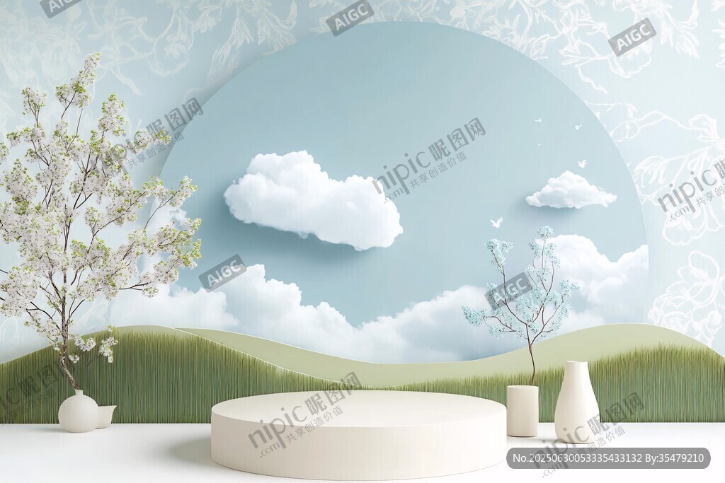 夢幻清新的室內(nèi)場景布置